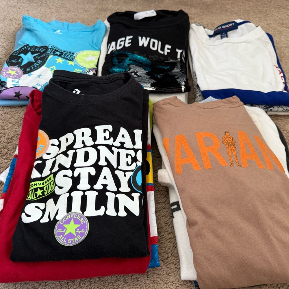 16 Kids T-Shirts. Multiple sizes 9-12. Zara, Polo RL. Psycho bunny, Abercrombie